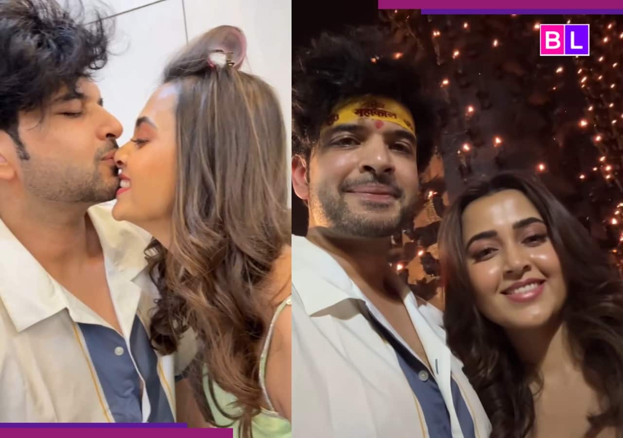 Karan Kundrra kisses his ‘Baby T’ aka Tejasswi Prakash as surprises…, fans react ‘Nazar na…’