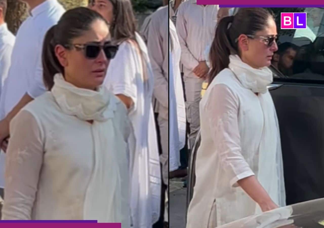 Kareena Kapoor looks devastated after she attends Sunjay Kapoor’s funeral, rushes to… [Watch viral video]