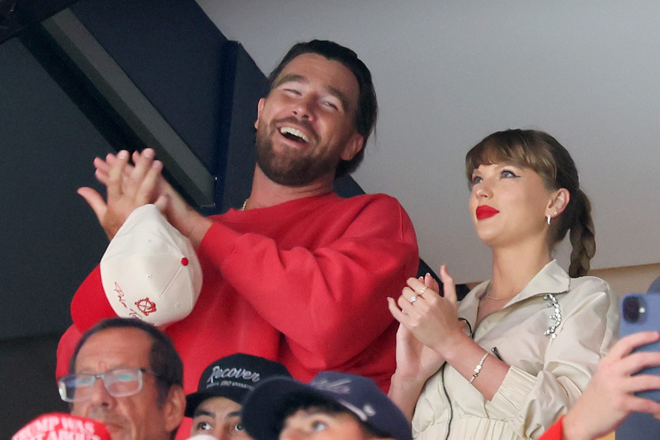 Taylor Swift Rocks Ring In New Photo, Praises Travis Kelce’s ‘Happy Gilmore 2’ Cameo!