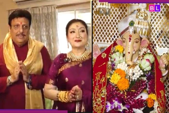Amid divorce rumors Govinda and wife Sunita Ahuja celebrate Ganesh Chaturthi