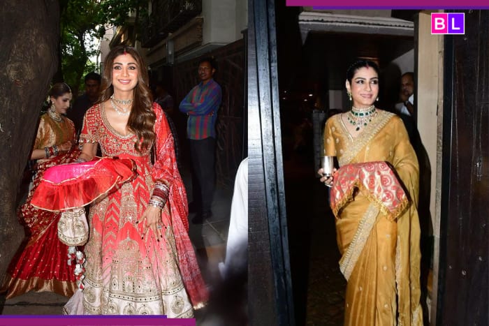 Shilpa Shetty and Raveena Tandon EXUDE festive vibes