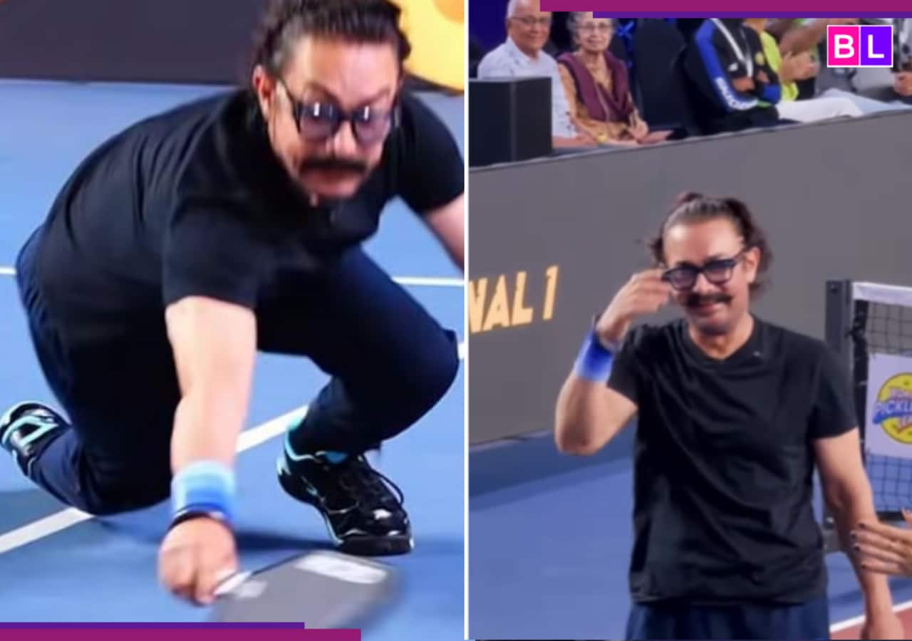 Aamir Khan FALLS hard during his Pickleball match at WPBL 2026 In Mumbai; fans shocked after he… [Viral Video]
