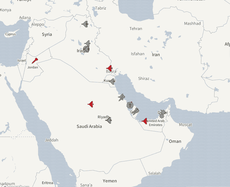 Iranian drone and missile barrages strike Arab states across the region (March 9-10 updates)